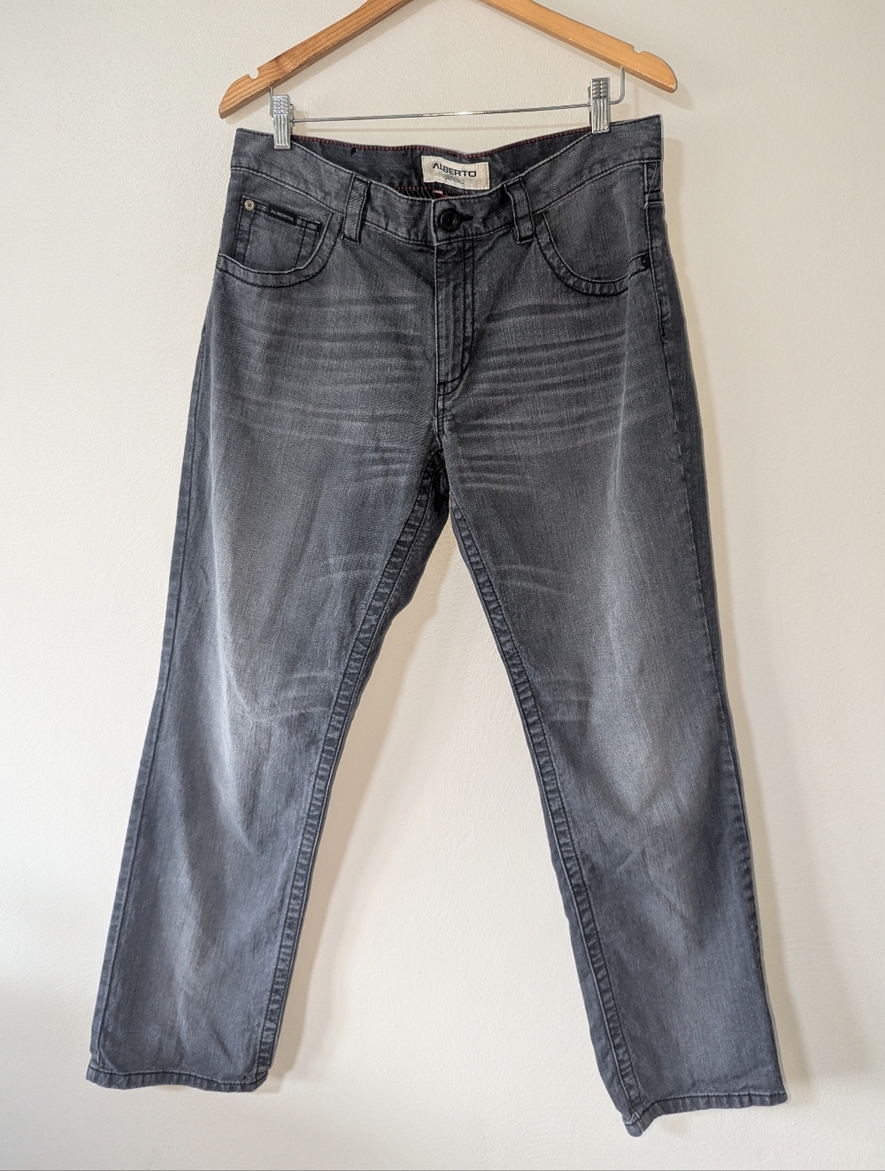 36 X 32 Alberto Dave Dark Weft Modern Fit Jeans